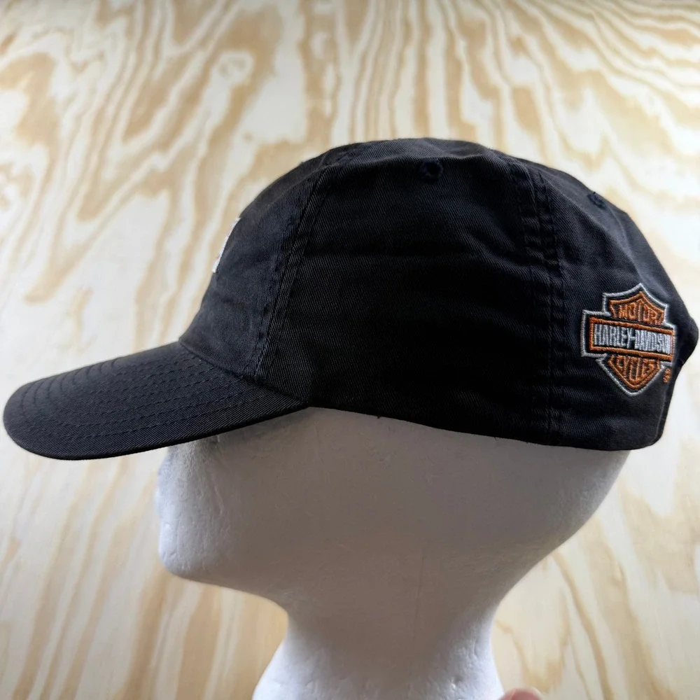 Harley-Davidson Black Cap with Orange and White Logo